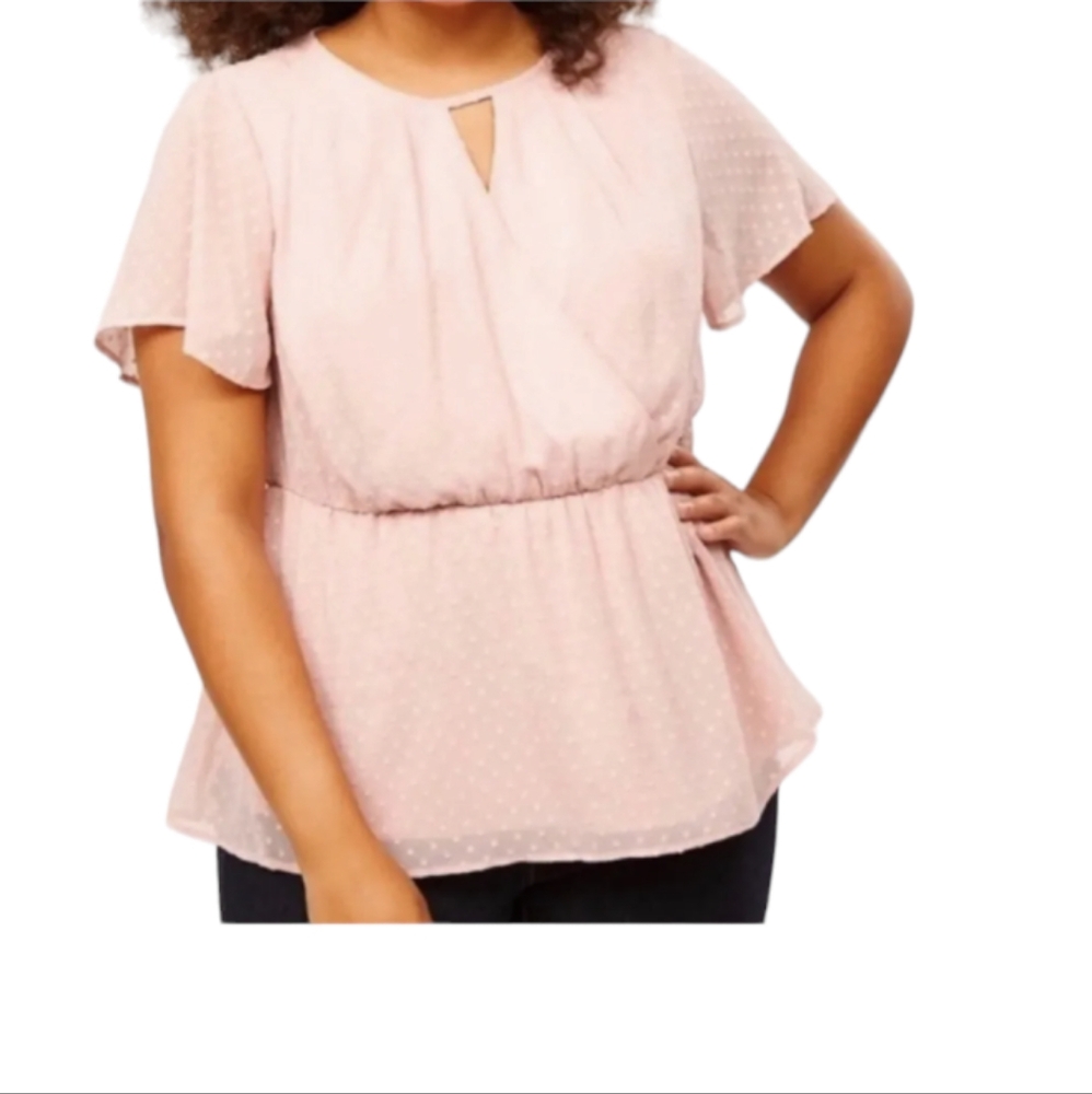 Lane Bryant Blouse, Blush Pink Color, Plus Size, Size 28